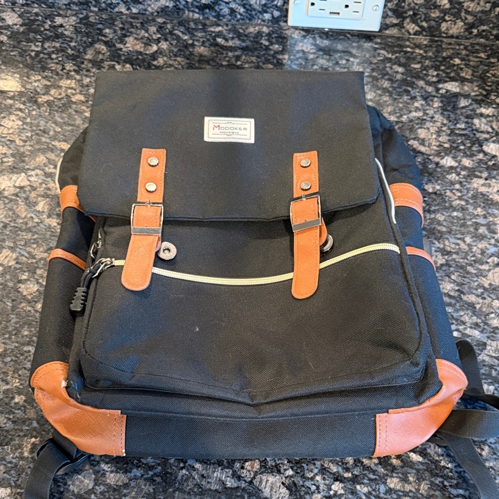 Black and Tan Men's Backpack